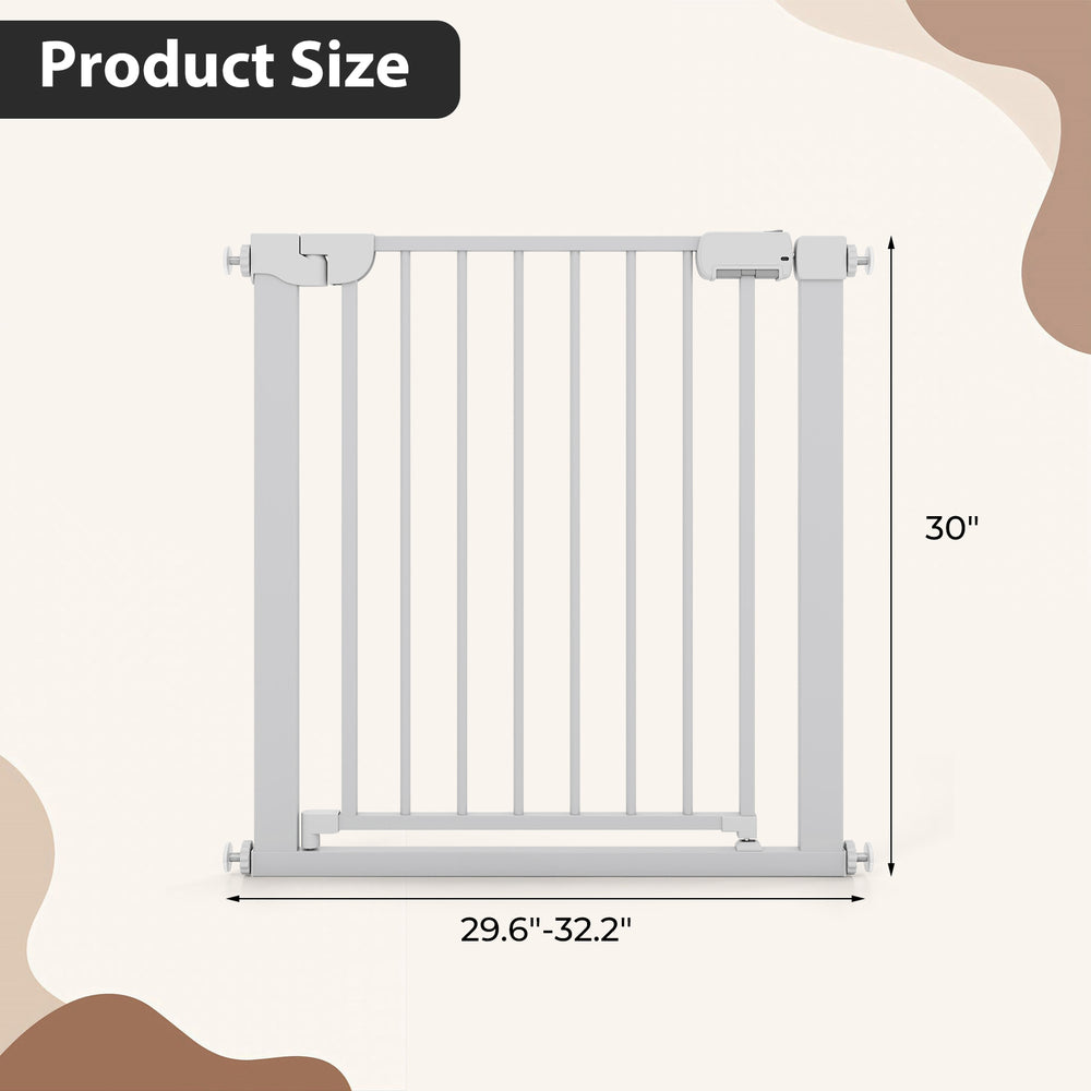 Baby Gate for Stairs Pressure Mounted Auto-Close Door Gate - view 5