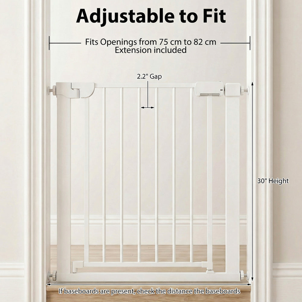 Baby Gate for Stairs Pressure Mounted Auto-Close Door Gate - view 8