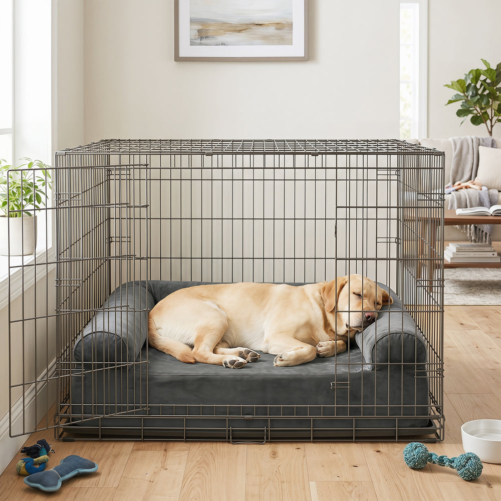 Cooling Gel Memory Foam Dog Bed for Medium Dogs with Washable Cover - view 6