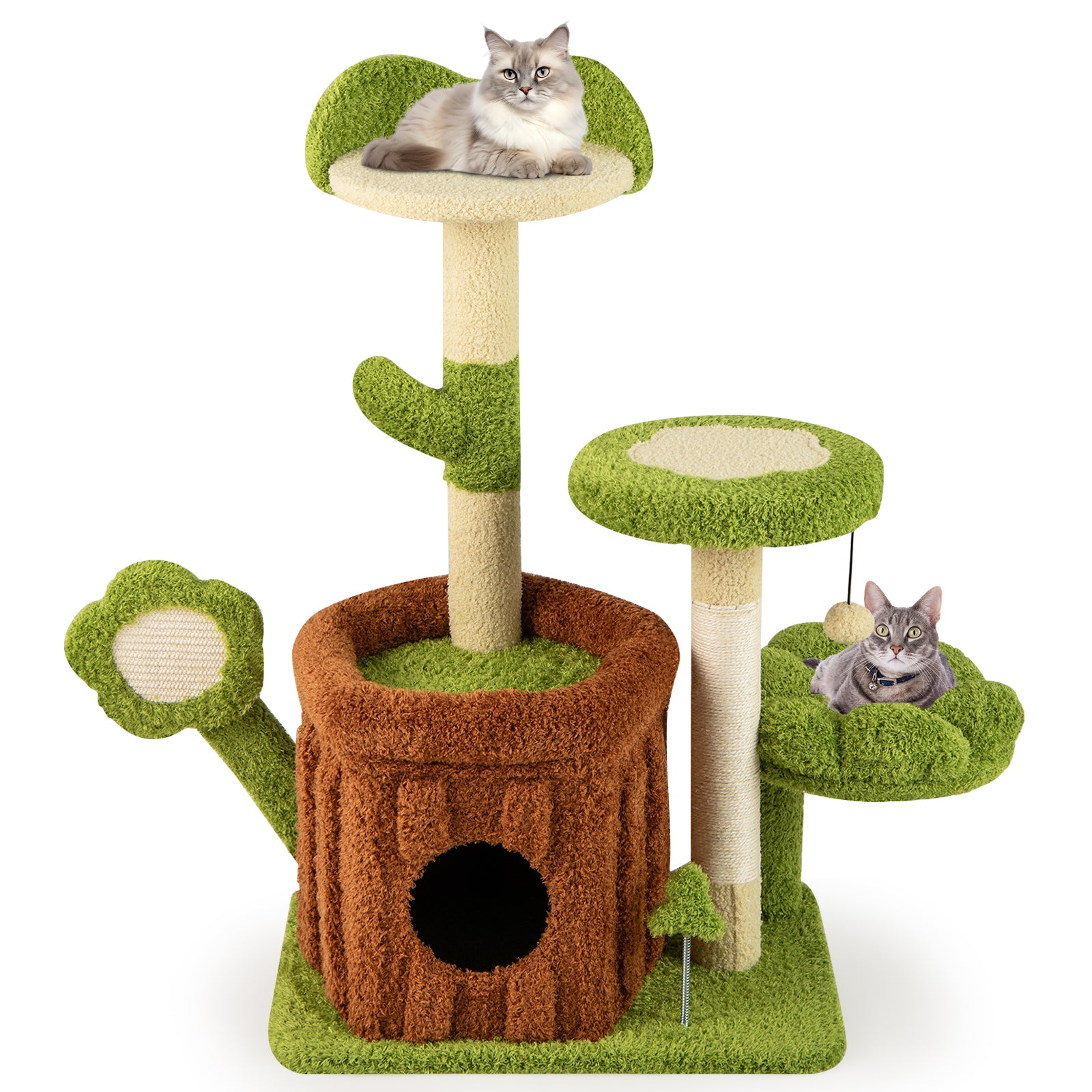 Cute Cat Tree Indoor Pet Jungle Activity Center