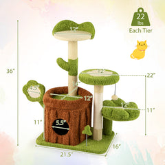 Cute Cat Tree Indoor Pet Jungle Activity Center - view 4
