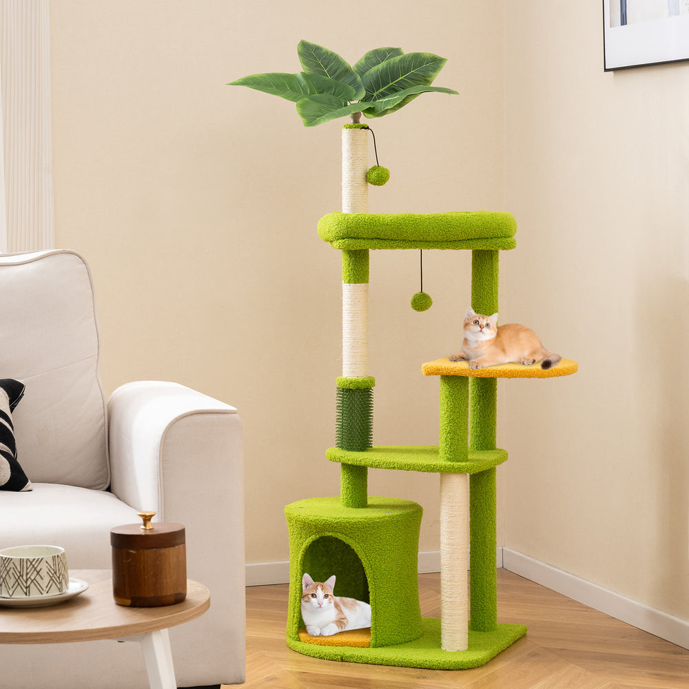 Cute Cat Tree for Adult Cats Multi-level Kitty Tower - view 2