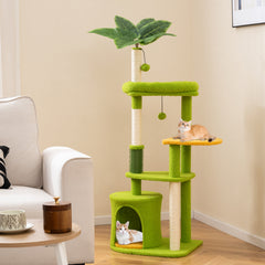 Cute Cat Tree for Adult Cats Multi-level Kitty Tower - view 2