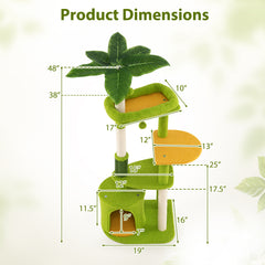 Cute Cat Tree for Adult Cats Multi-level Kitty Tower - view 4