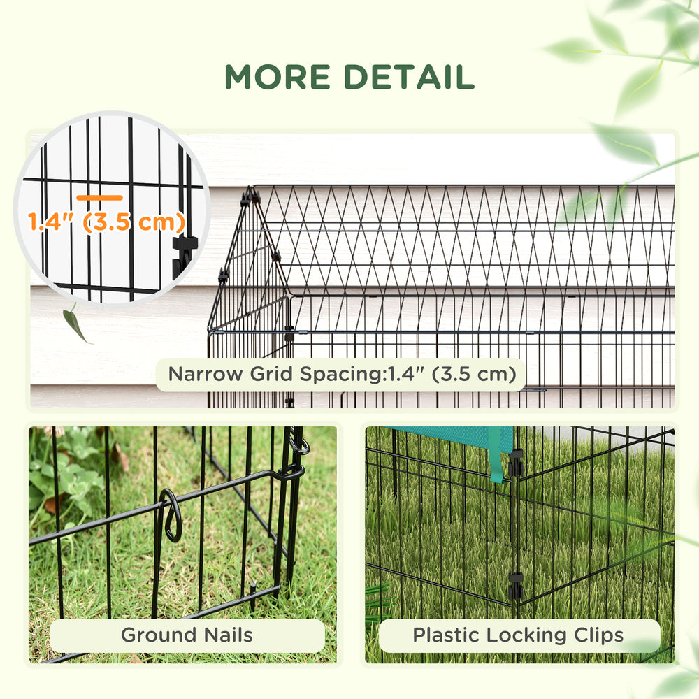 87" Small Animal Cage with Roof, Indoor/Outdoor Use, for Chicken, Rabbits - view 6