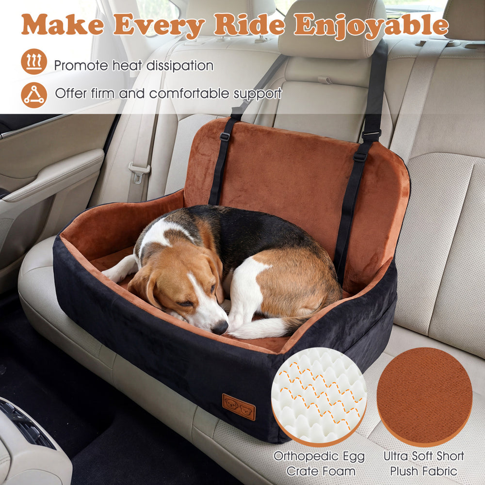 Dog Car Seat Foam Dog Booster Seat for Medium and Large Dogs Pet Supplies - view 7