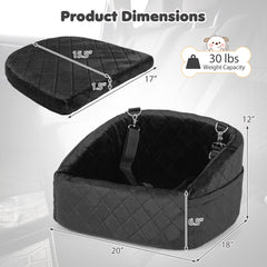 Dog Car Seat for Small and Medium Pets Soft Travel Dog Booster Seat with Safety - view 4