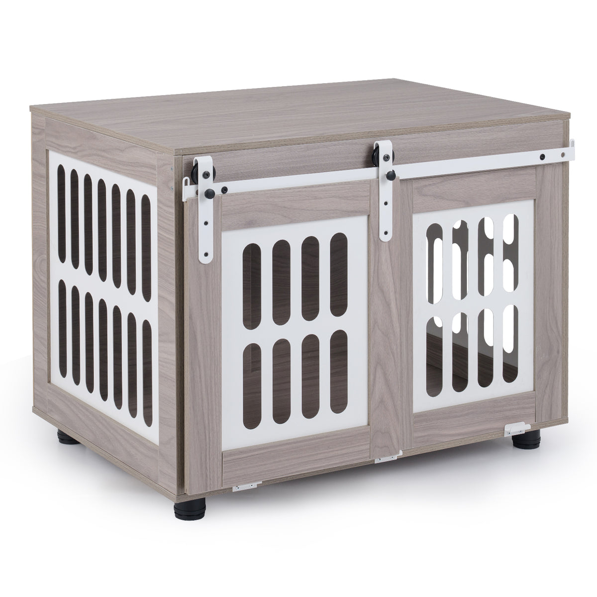 Dog Crate Furniture with Sliding Barn Door for Small Medium Dogs Dog Kennel