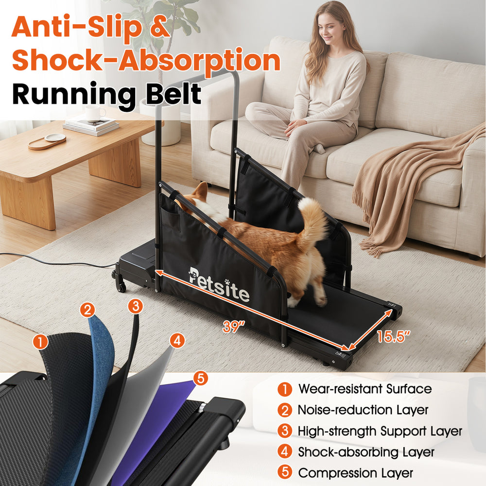 Dog Treadmill with Remote Control and LCD Display for Small Medium Dogs Dog - view 7