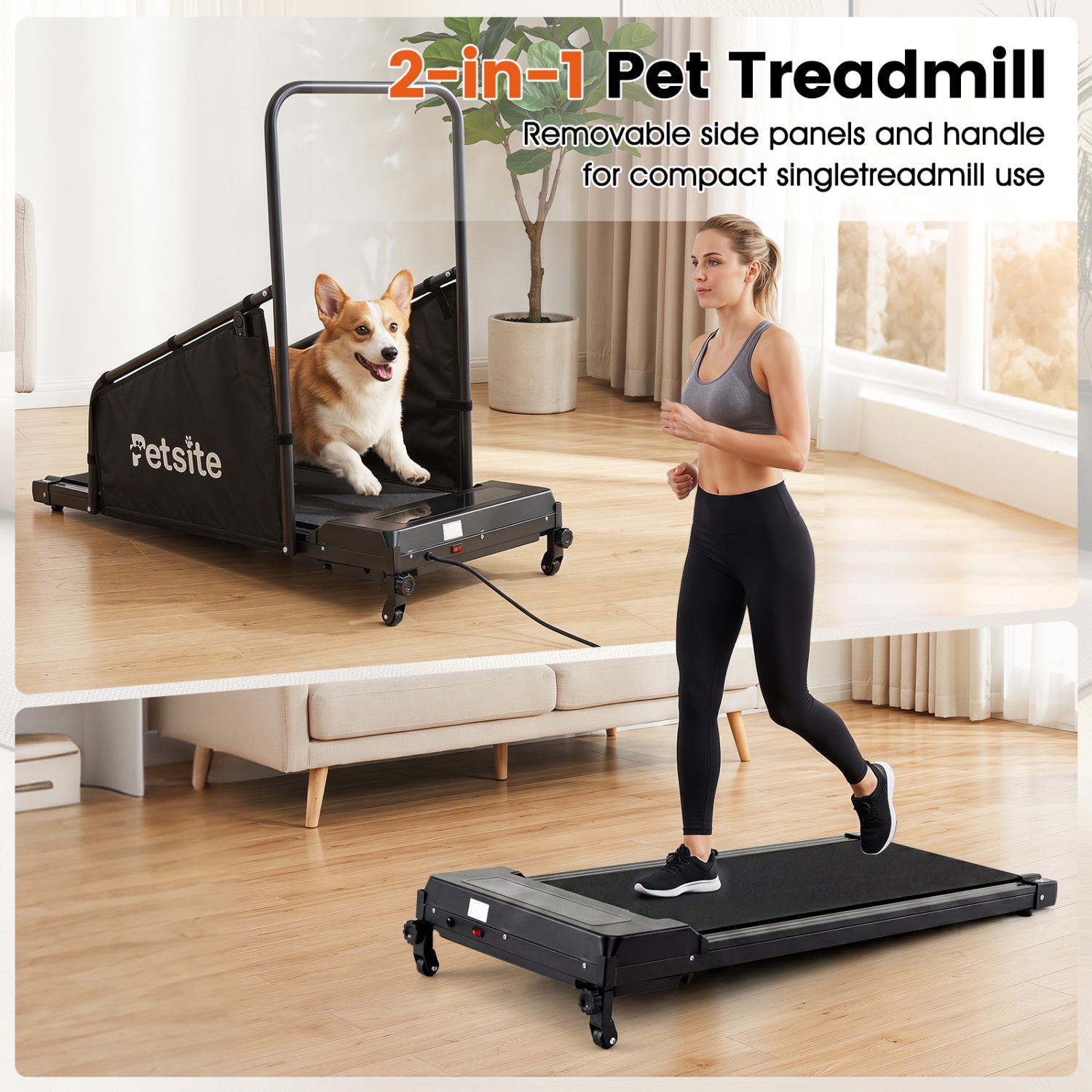 Dog Treadmill with Remote Control and LCD Display for Small Medium Dogs Dog - view 8