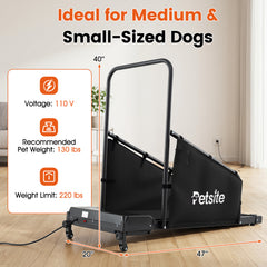 Dog Treadmill with Remote Control and LCD Display for Small Medium Dogs Dog - view 2