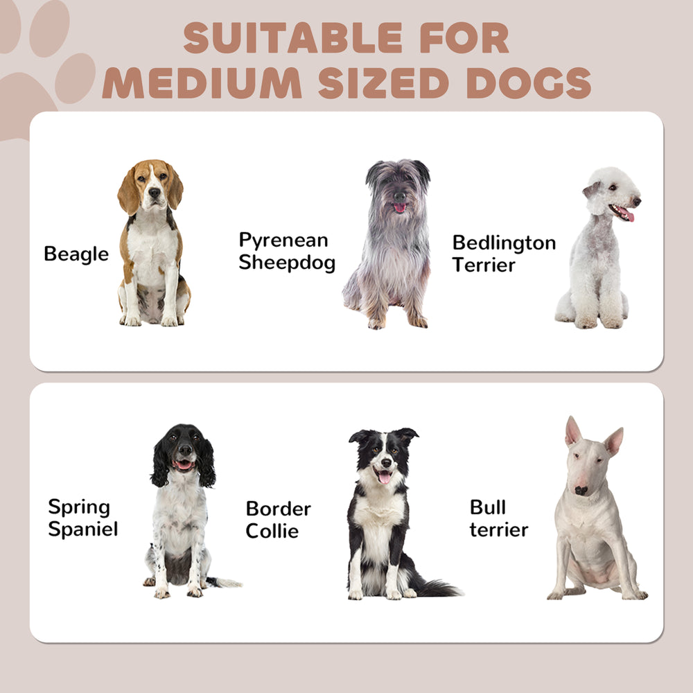 Pet Food Storage Container Dog Feeding Station w/ Adjustable Panel, Hooks - view 3