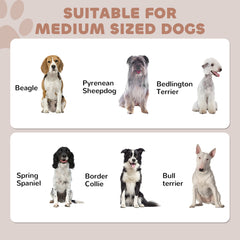 Pet Food Storage Container Dog Feeding Station w/ Adjustable Panel, Hooks - view 3