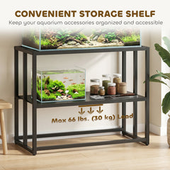 40 Gallon Fish Tank Stand, Heavy Duty Aquarium Stand with Storage Shelf - view 4