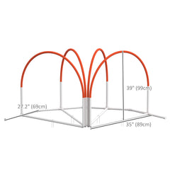 Dog Agility Kit Pet Obstacle Course Training Equipment Outdoor with Weave - view 2