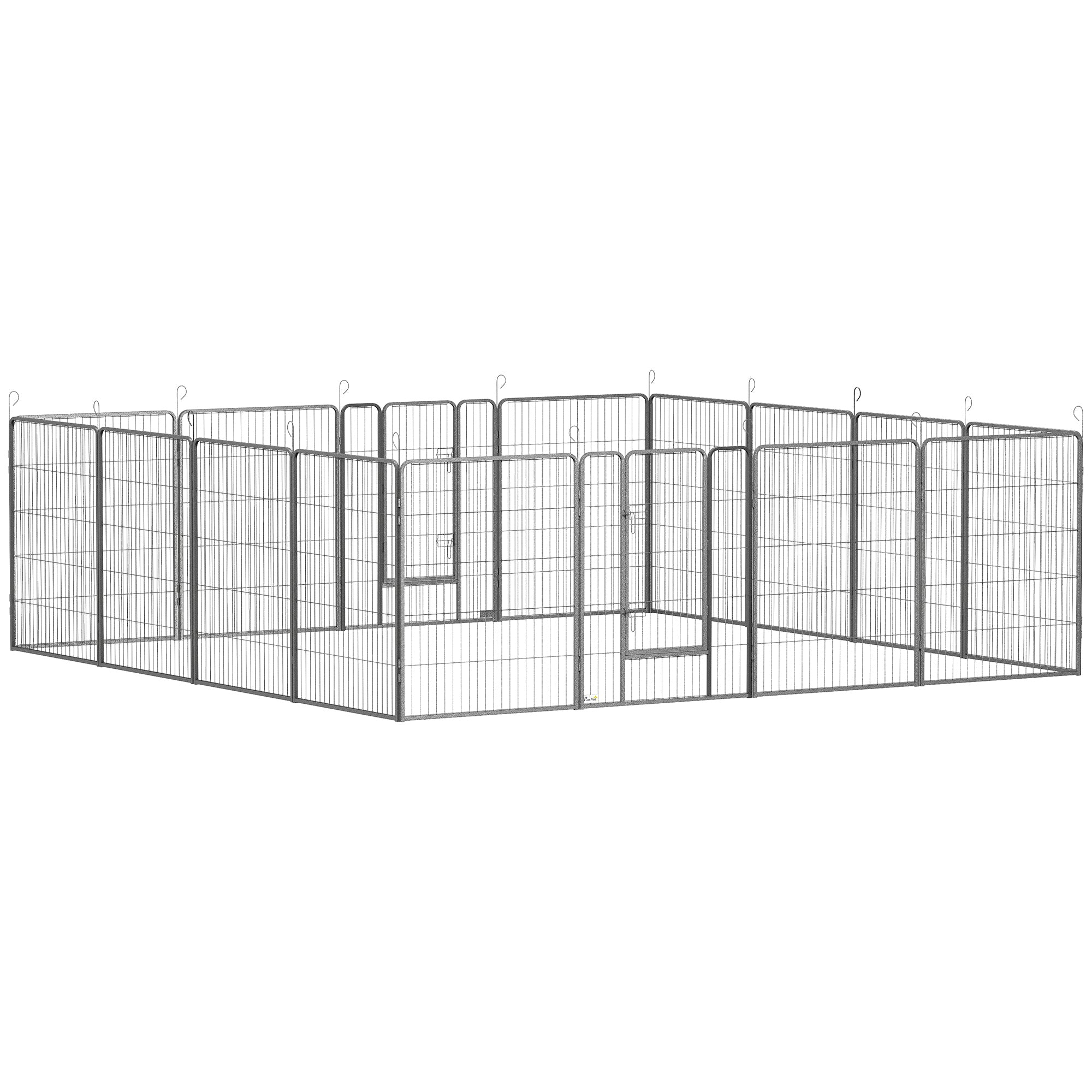 16 Panel 39" Height Heavy Duty Dog Playpen for Small Medium Large Dogs