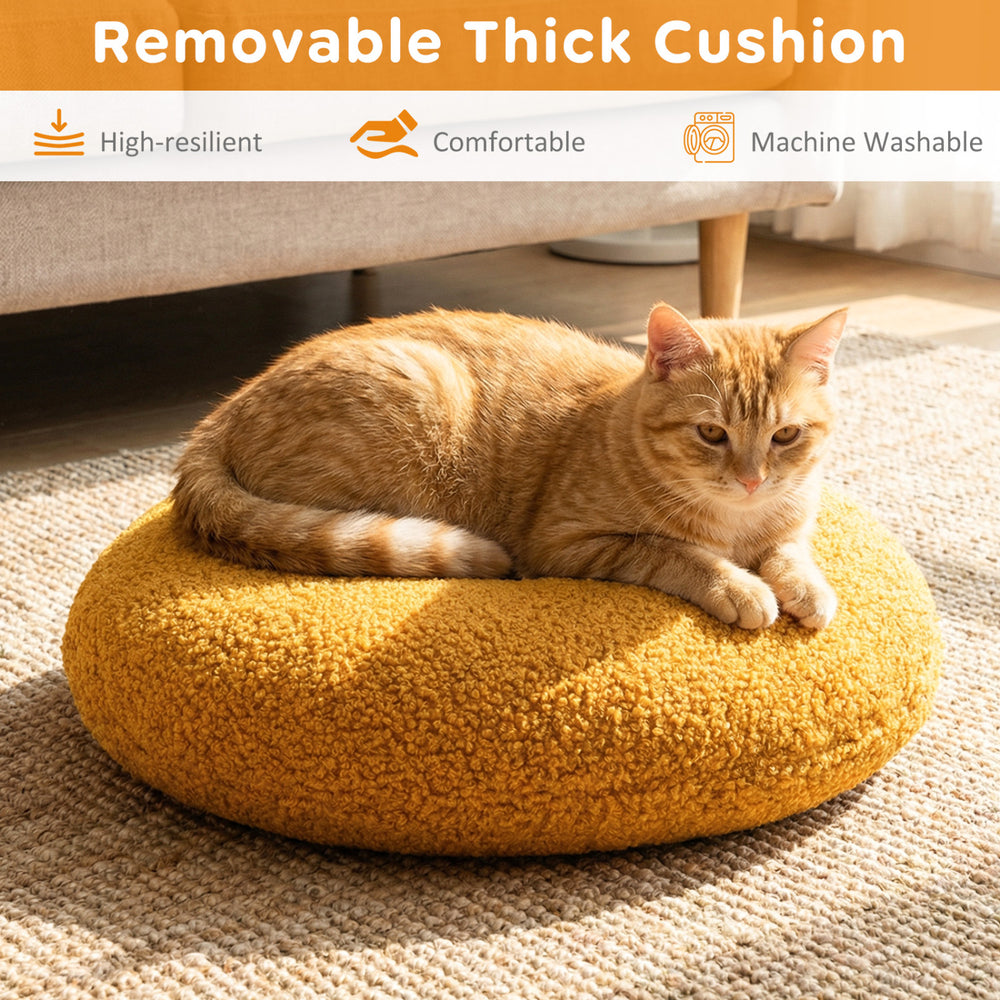 Hamburger Cat Nest with Chicken Drumstick Toy and Removable Cushion for Indoor - view 8