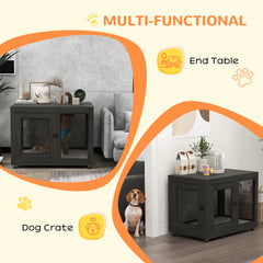 Pet Crate End Table with Water-resistant Cushion or Large Medium Dogs - view 4