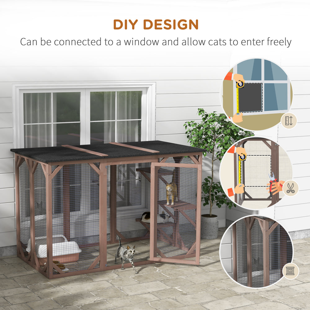 71"L Catio Outdoor Cat Enclosure, Indoor Cat Cage, Pet House, Small Animal - view 3