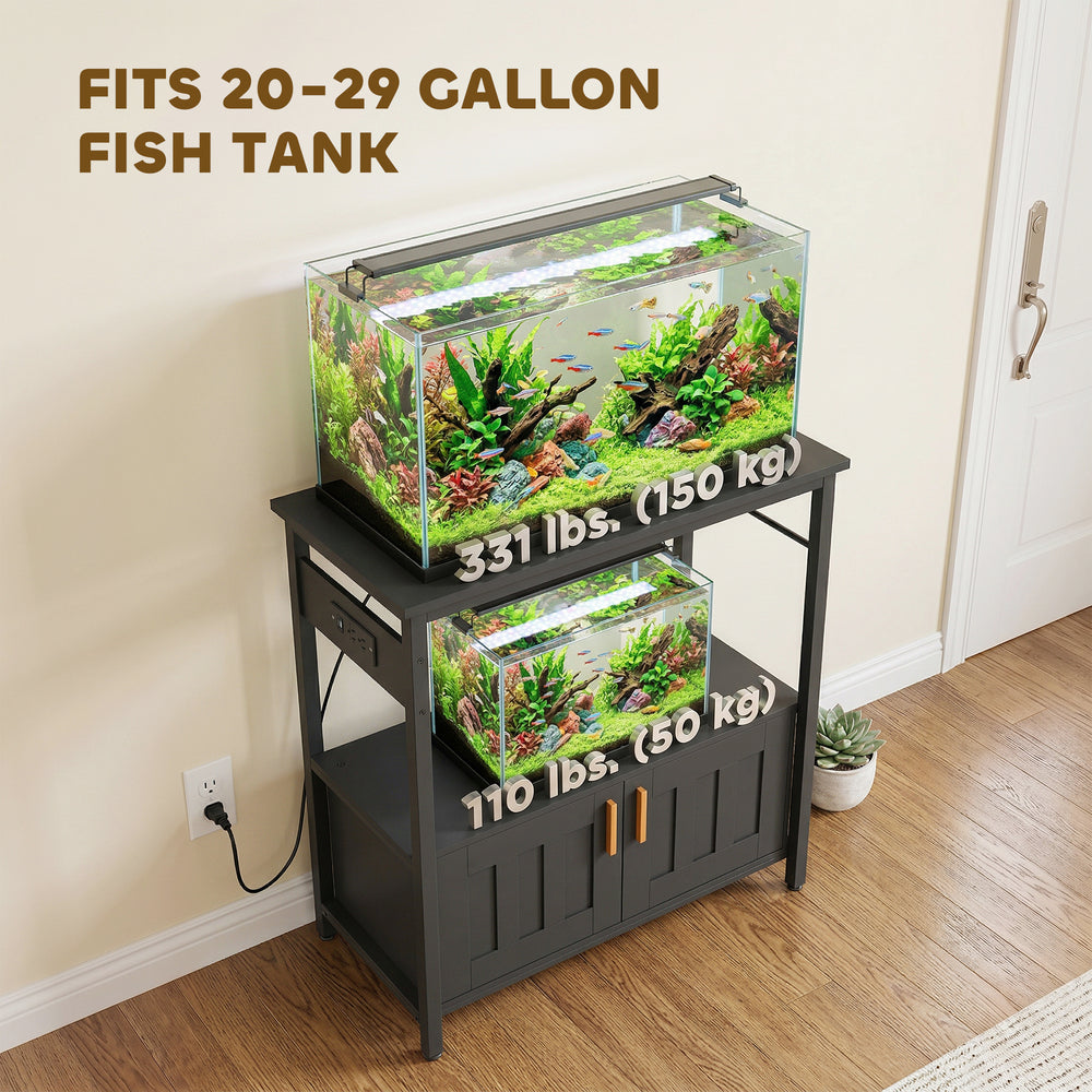 20-29 Gallon Fish Tank Stand Aquarium Stand 330 LBS Capacity for Home, Office - view 5
