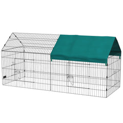 87" Small Animal Cage with Roof, Indoor/Outdoor Use, for Chicken, Rabbits