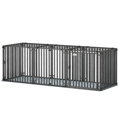 83 Inch Heavy Duty Dog Crate, Extra Large Metal Dog Cage Kennel with Mat