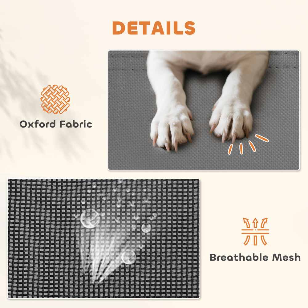 Elevated Dog Bed with Canopy, Portable Raised Dog Cot for XL Sized Dogs, Indoor - view 3