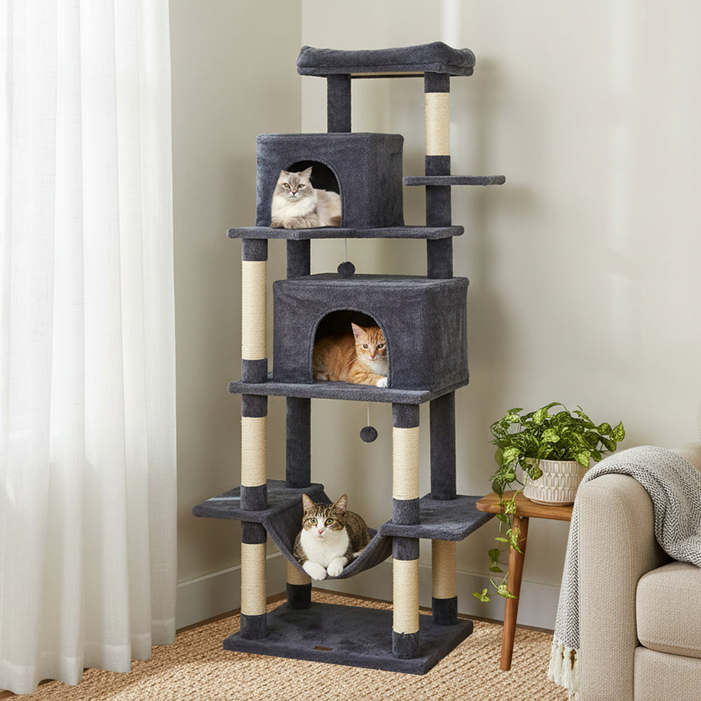 Large Cat Tree for Indoor Cats 70" Tall Cat Tower - view 2