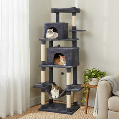 Large Cat Tree for Indoor Cats 70" Tall Cat Tower - view 2
