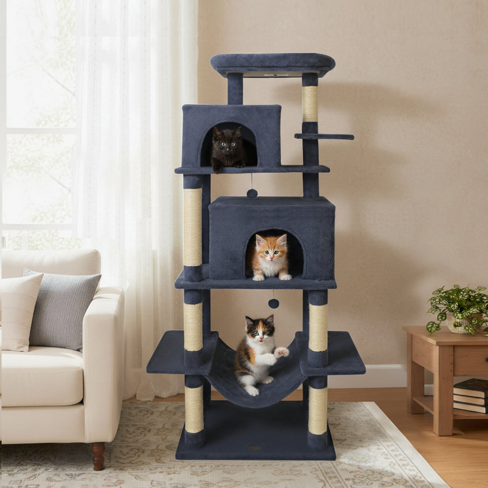 Large Cat Tree for Indoor Cats 70" Tall Cat Tower - view 3