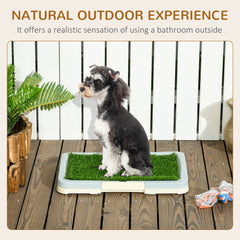 Puppy Training Pad, Indoor Portable Puppy Pad, with Artificial Grass, Grid - view 3