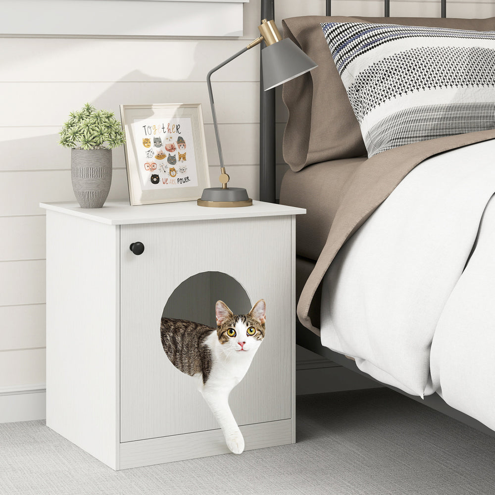 Modern Cat Litter Box Enclosure for Small to Large Cats Cat House - view 2