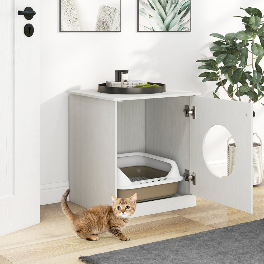 Modern Cat Litter Box Enclosure for Small to Large Cats Cat House - view 3