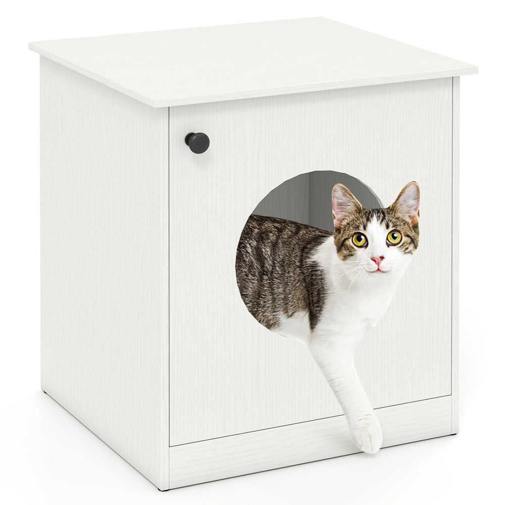 Modern Cat Litter Box Enclosure for Small to Large Cats Cat House