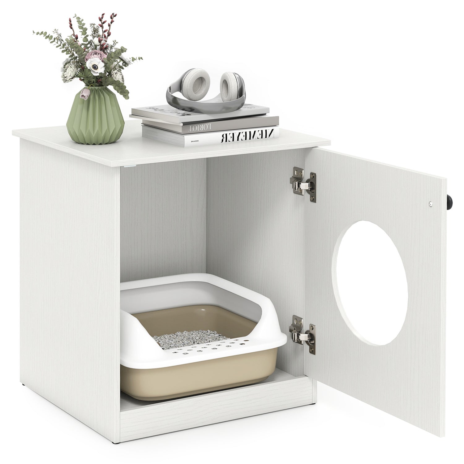 Modern Cat Litter Box Enclosure for Small to Large Cats Cat House - view 4