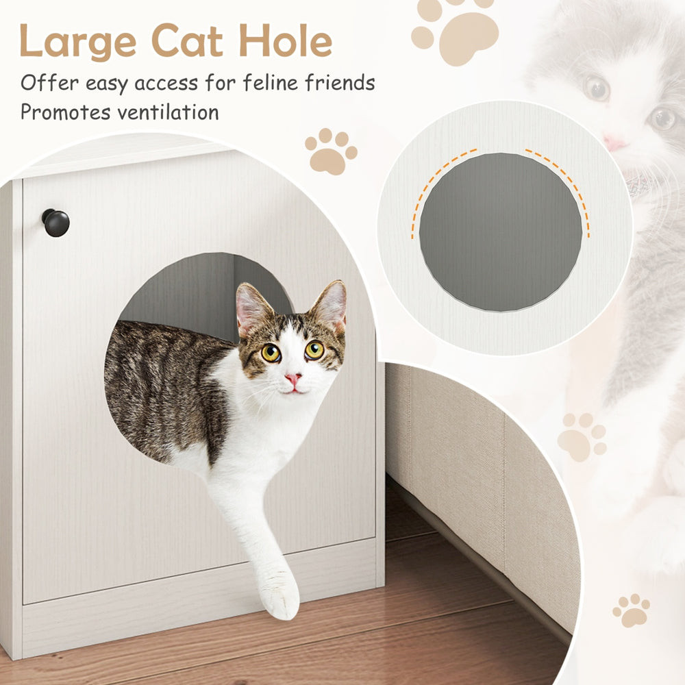Modern Cat Litter Box Enclosure for Small to Large Cats Cat House - view 7