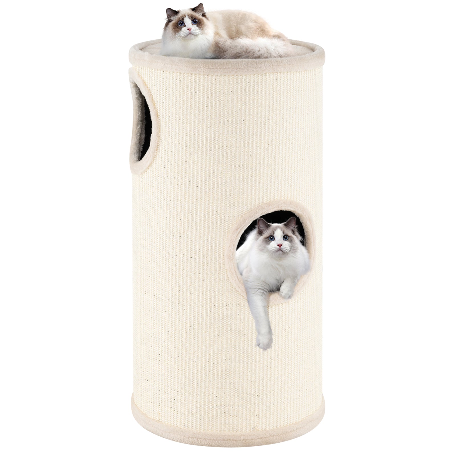 Multi-level Cat House with Sisal Scratching Pad