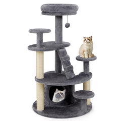 Multi-level Kitty Tower with Condo and Climbing Ladder Cat Tree - view 4