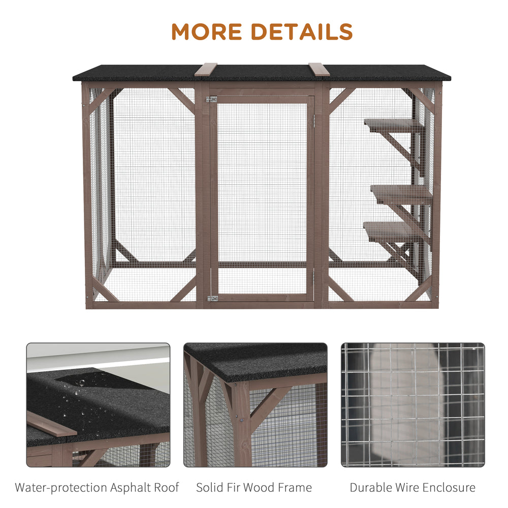 71"L Catio Outdoor Cat Enclosure, Indoor Cat Cage, Pet House, Small Animal - view 4