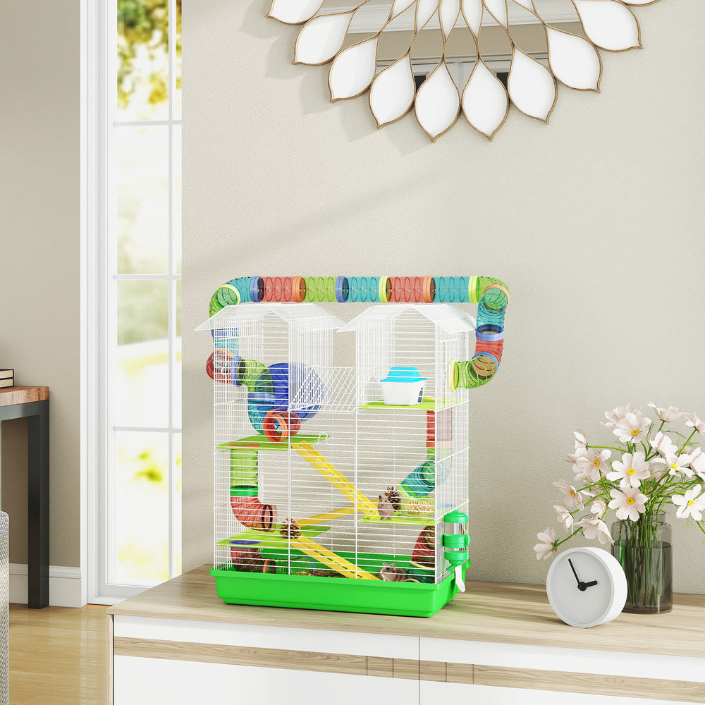 18.5" Hamster Cage, 5 Tiers Small Animal House with Tunnel Tube System - view 7