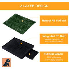 Dog Grass Pad with Tray, Artificial Grass for Dogs, Doggy Bathroom Toilet Potty - view 4