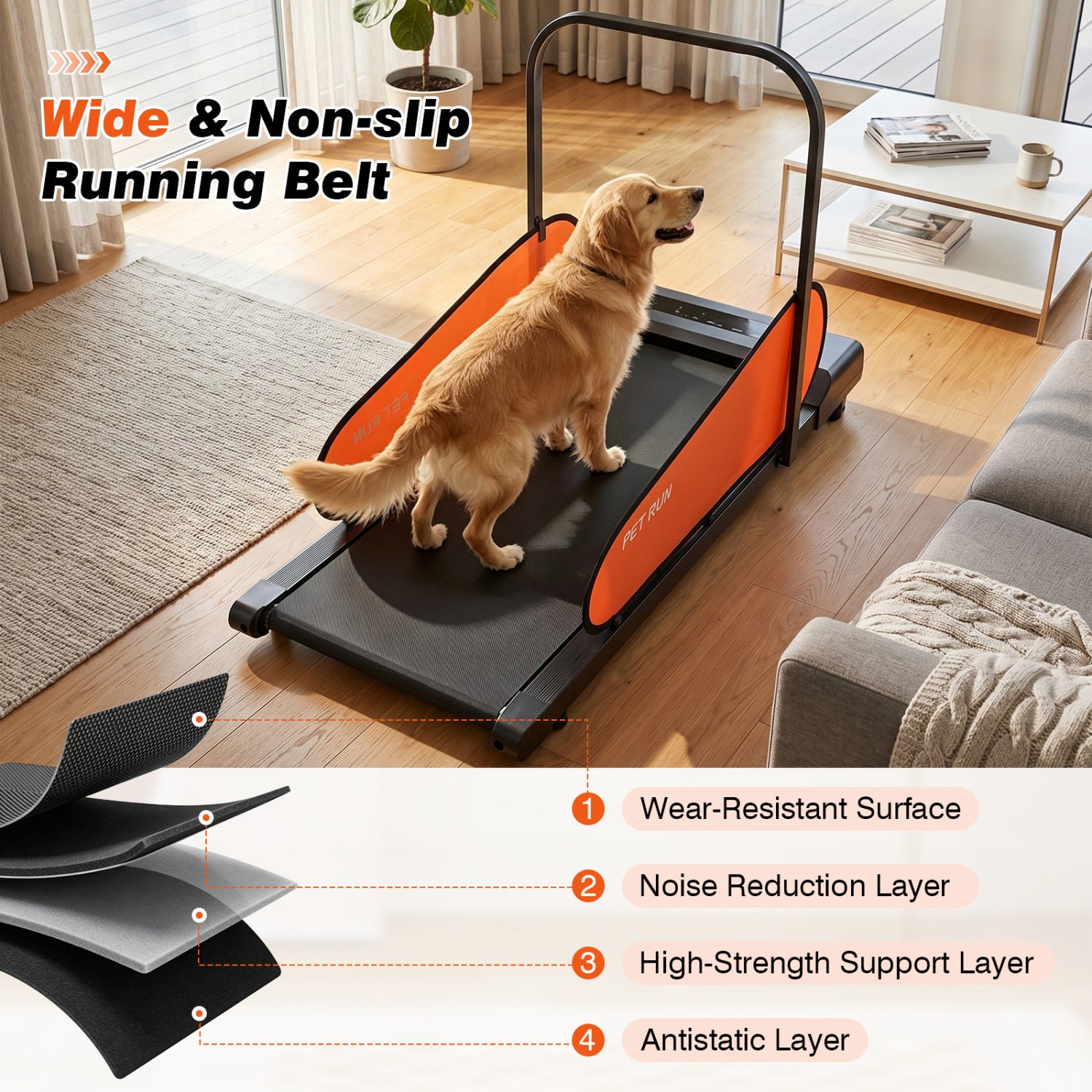 Pet Treadmill for Small & Medium Dogs with LED Display and Adjustable Speed Dog - view 6