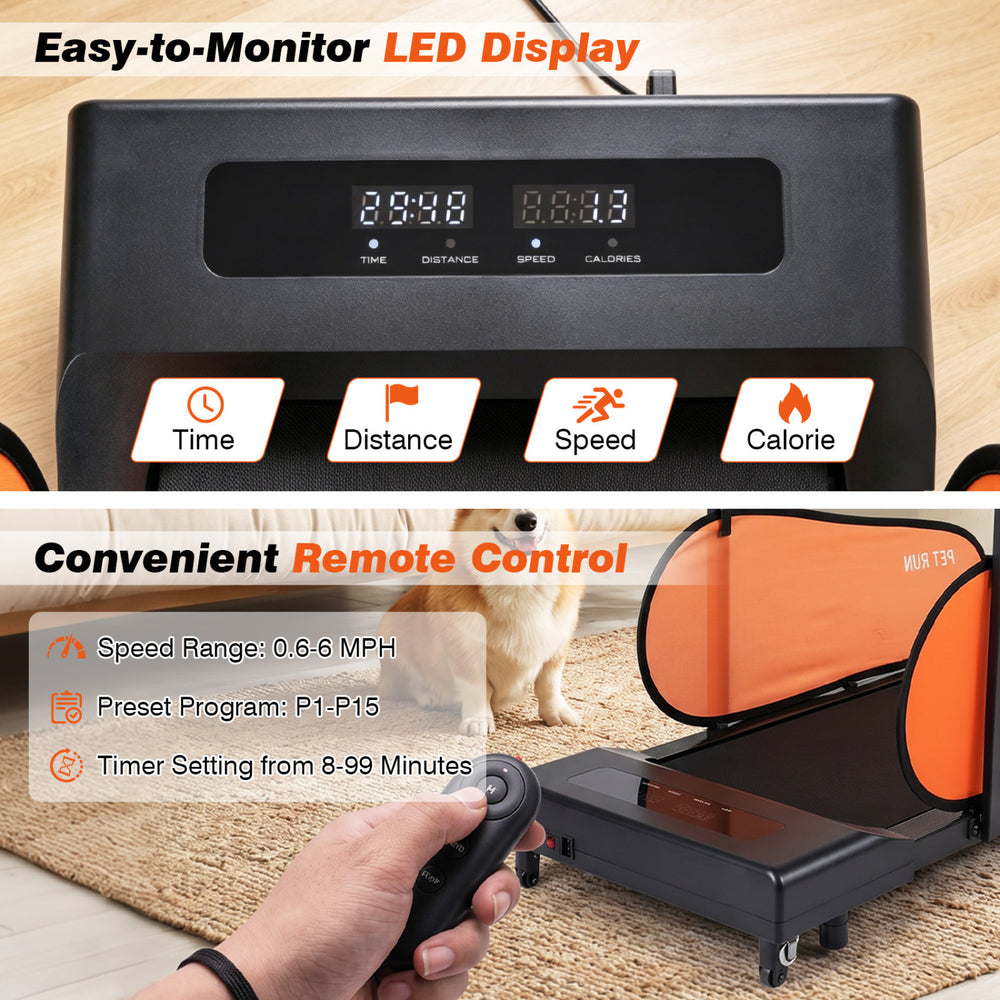 Pet Treadmill for Small & Medium Dogs with LED Display and Adjustable Speed Dog - view 7