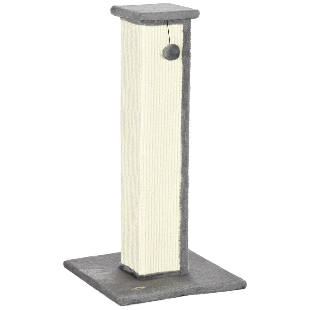 32" Tall Cat Scratching Post for Indoor Cats and Kittens, Sisal Cat Scratcher