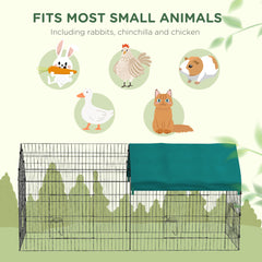 87" Small Animal Cage with Roof, Indoor/Outdoor Use, for Chicken, Rabbits - view 3