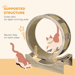36" Cat Wheel for Indoor Cats with Brake, Scratching Pads Cat Furniture - view 4