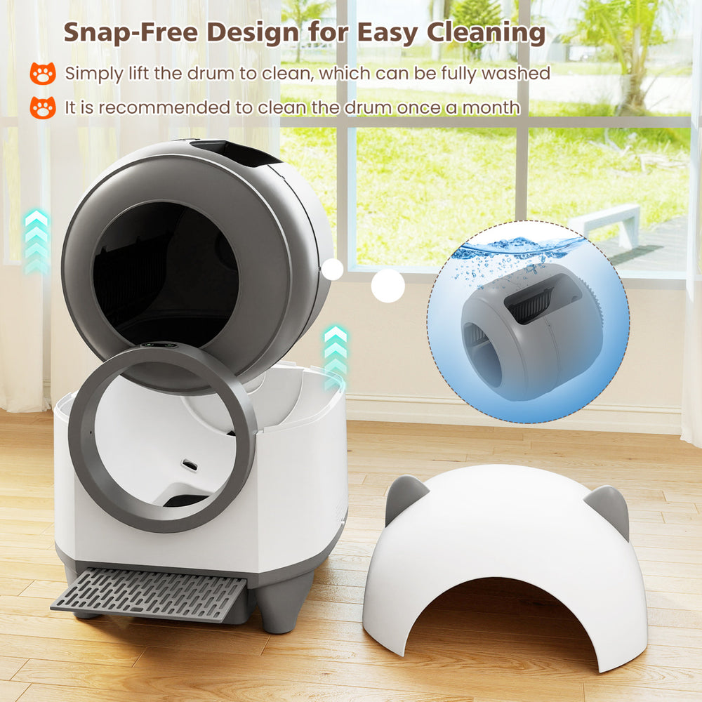 Self-Cleaning Litter Box for Multi-Cat & Senior Cats Home Cat Furniture - view 4
