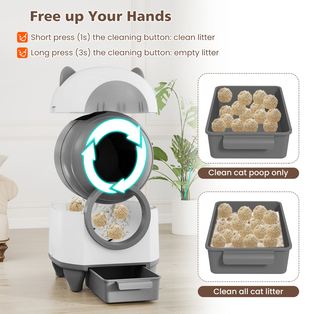 Self-Cleaning Litter Box for Multi-Cat & Senior Cats Home Cat Furniture - view 5
