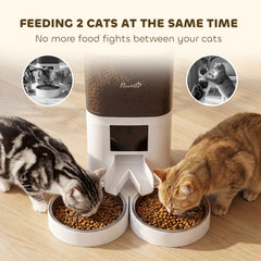 Automatic Cat Feeder for 2 Cats, 2.4G WiFi Pet Food Dispenser 6L APP Control - view 4