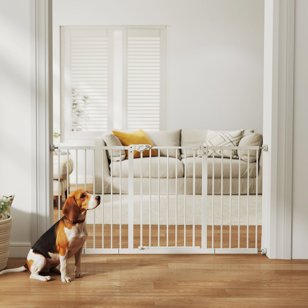 30 Inch Tall Pet Gate with Door Dog Gate and Barrier Indoor for Stairs - view 7